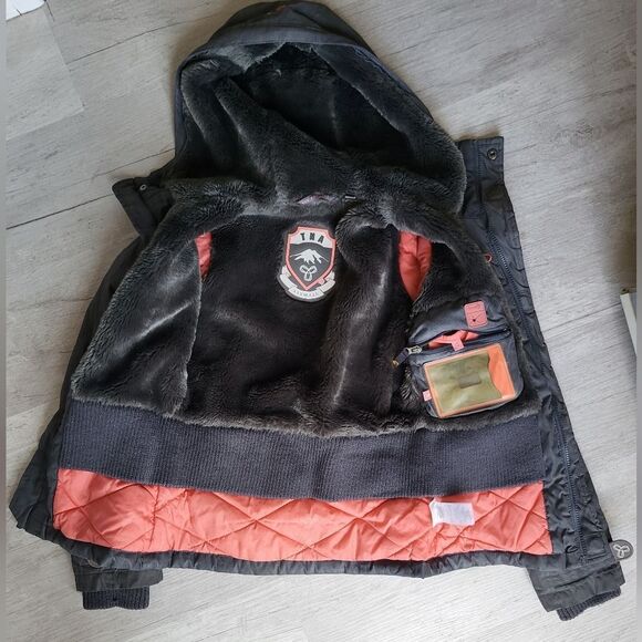 size XXS TNA Dark Gray Parka For Women - Picture 2 of 5